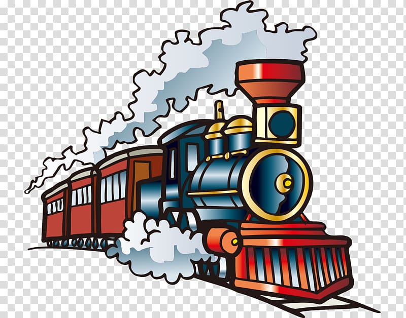 clipart train comic