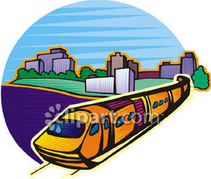 A near city royalty. Clipart train commuter train
