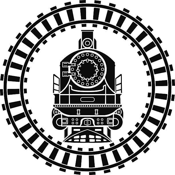 clipart train curved