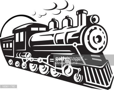 clipart train curved