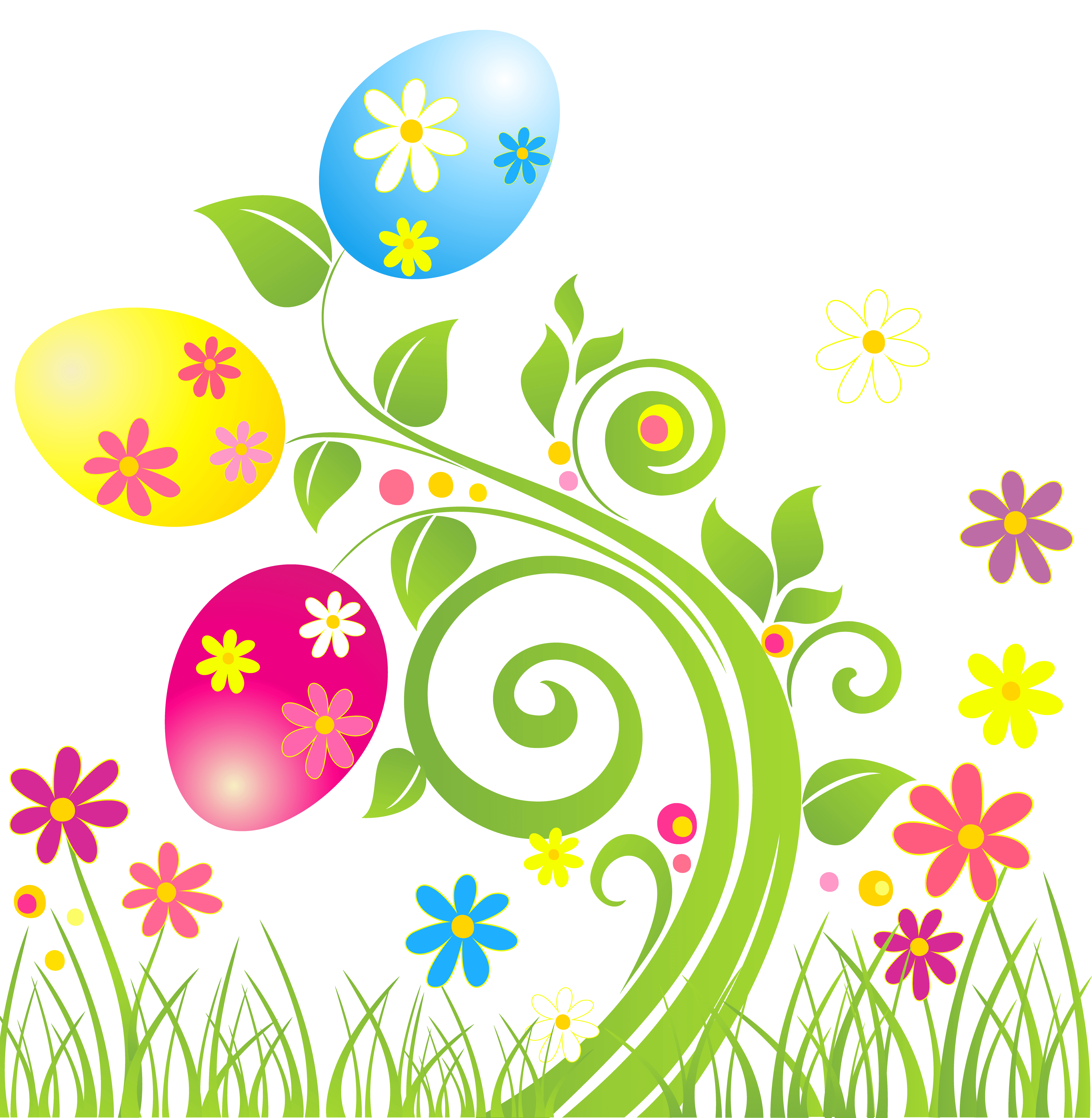 Clipart train flower. Free easter flowers 