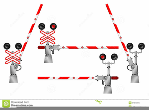 Railroad crossing free images. Clipart train gate