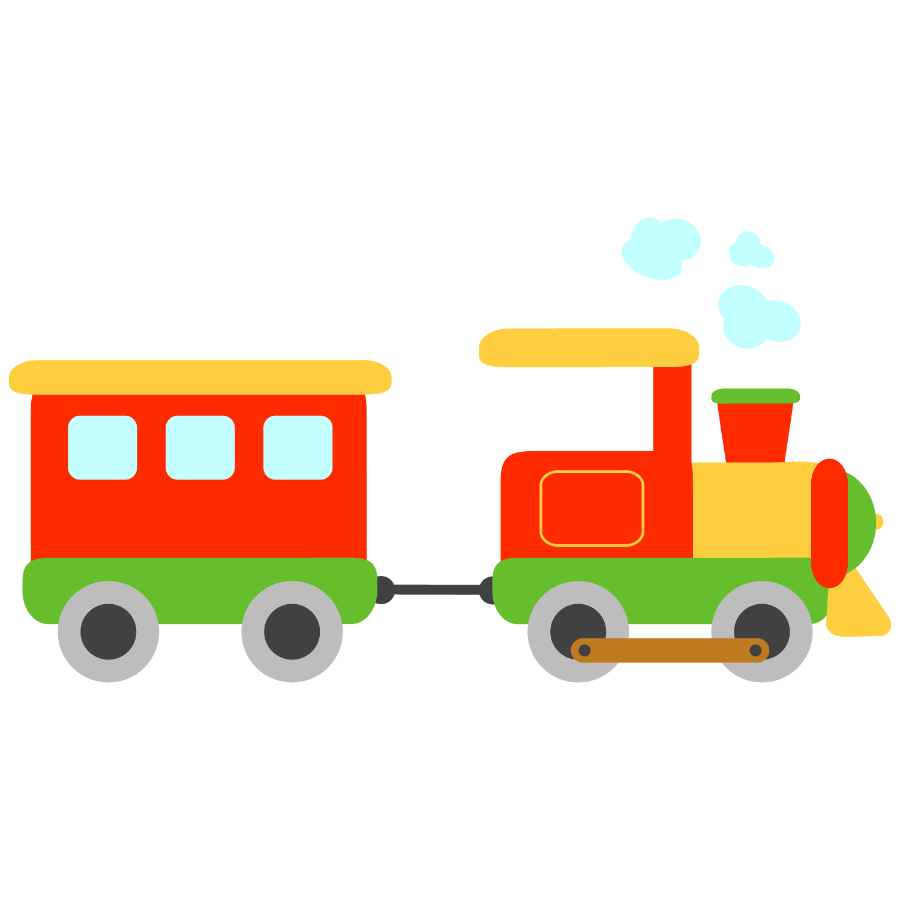 clipart train party