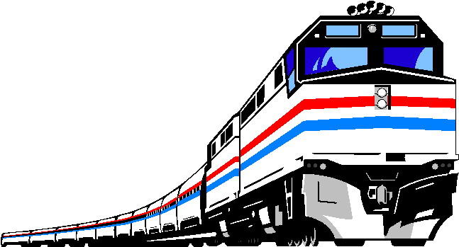 clipart train passenger train