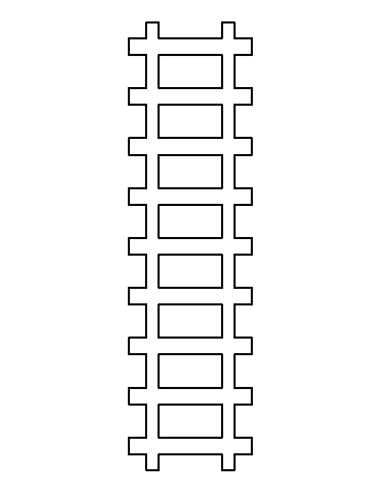 Track pattern use the. Clipart train printable