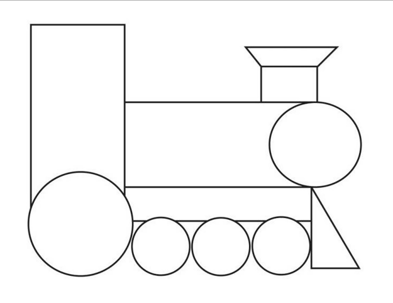clipart train shape