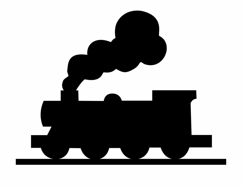 clipart train silhouette