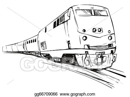 clipart train sketch