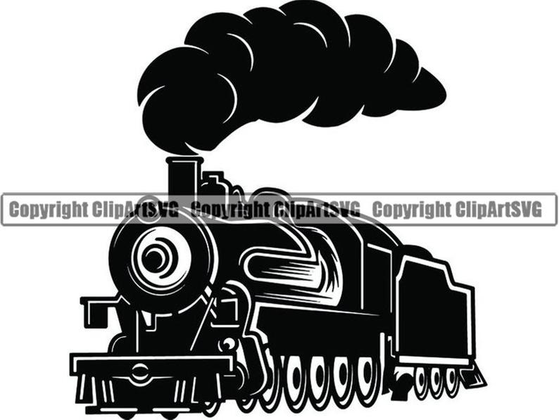 clipart train smoke