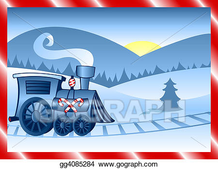 clipart train winter