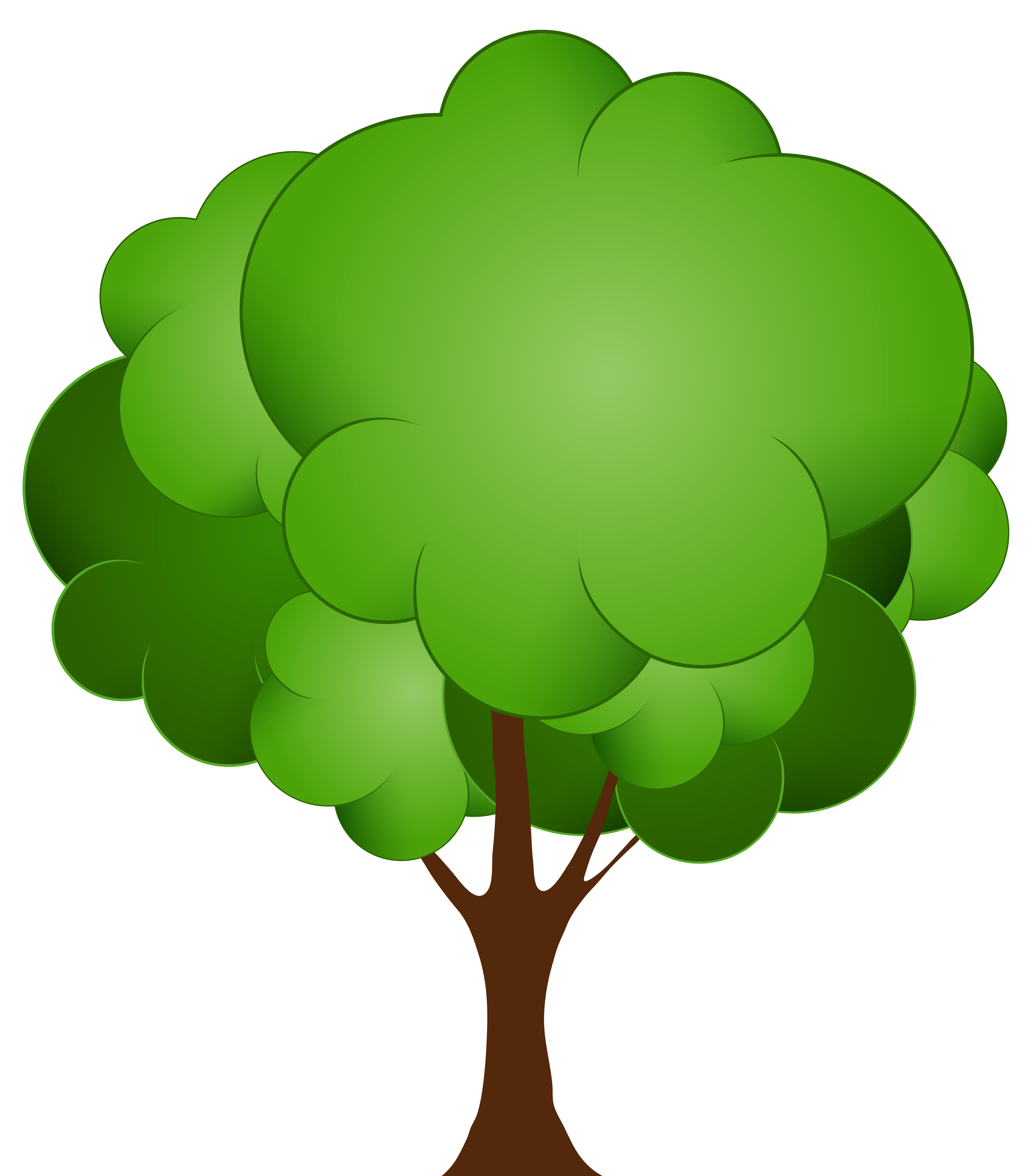 Clipart computer tree. Green png clip art