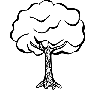 Clipart tree black and white. Exclusive cloud 