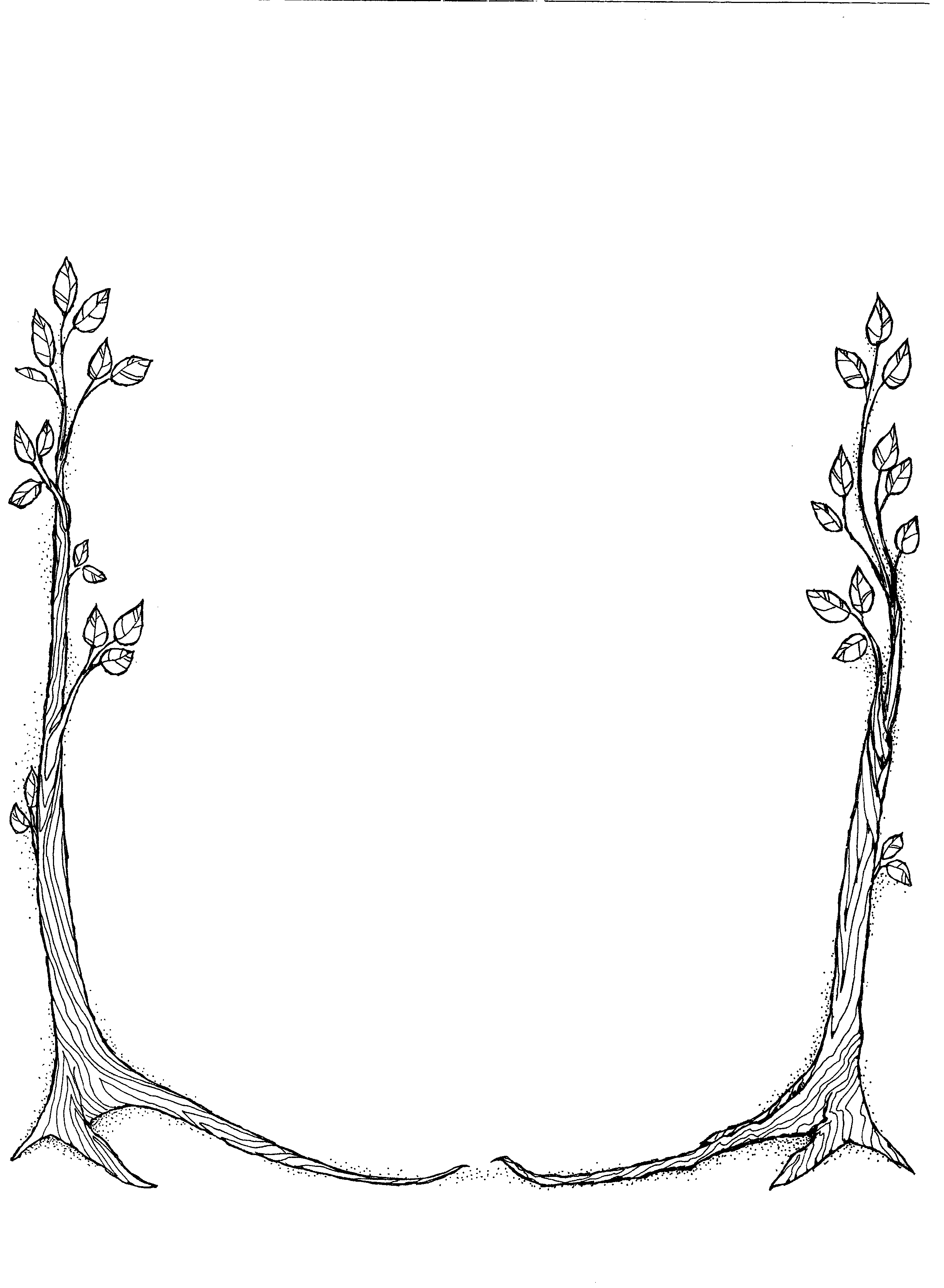 clipart trees border design