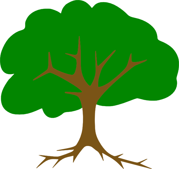 clipart tree face