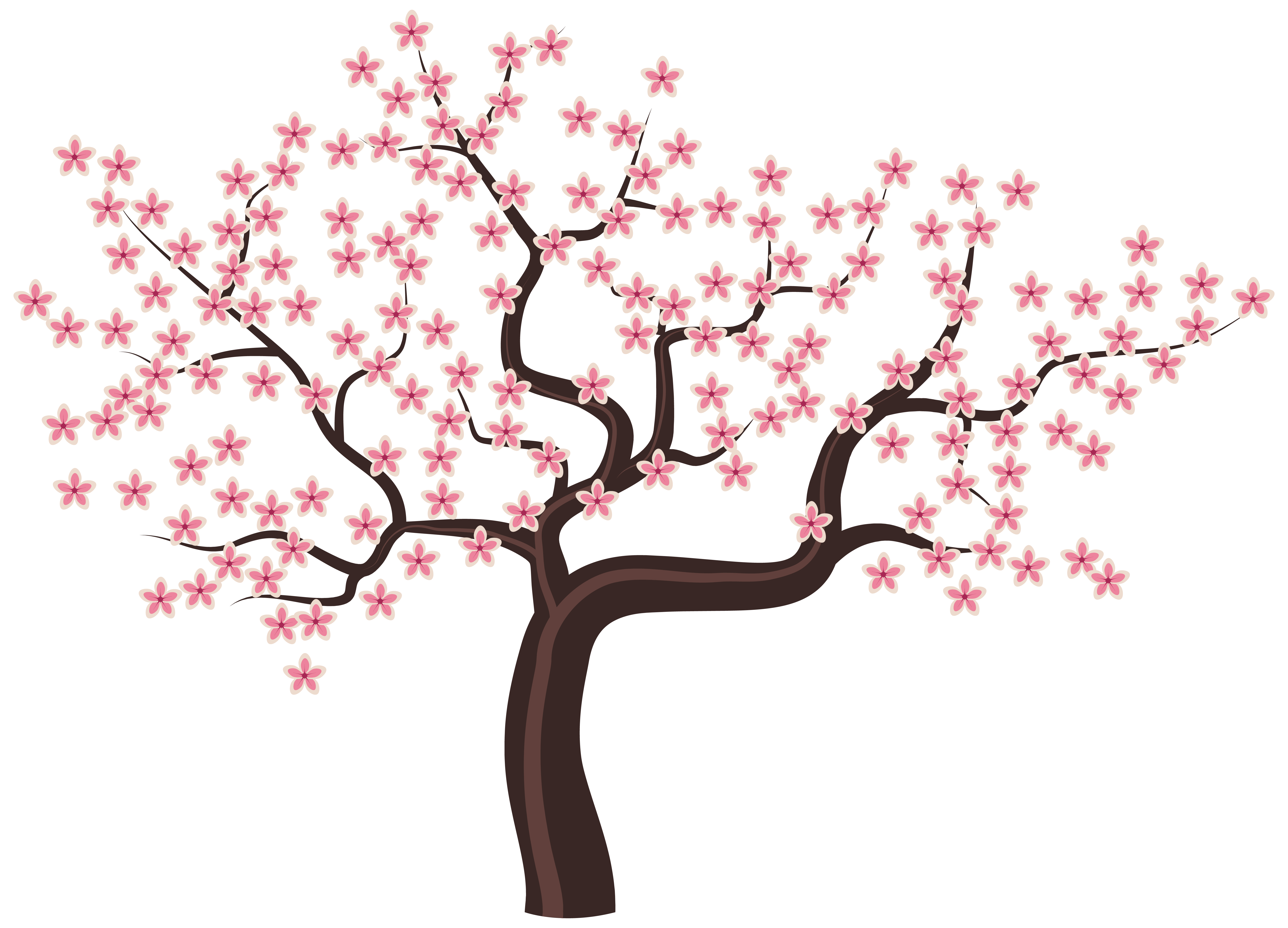 With flowers png image. Valentine clipart tree