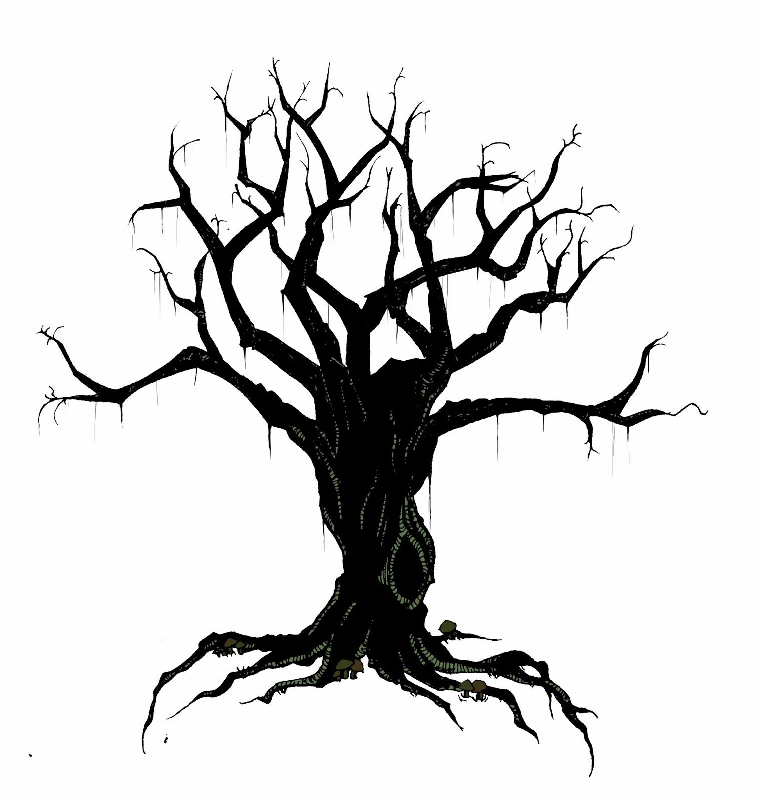 spooky clipart dark tree