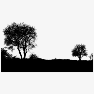 Landscaping clipart silhouette. Tool tree landscape 