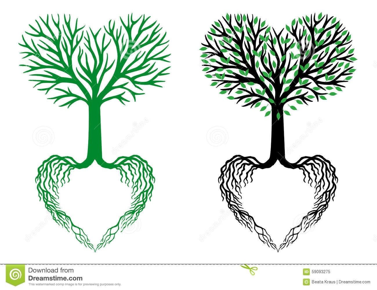 Roots gift ideas heart. Clipart tree life