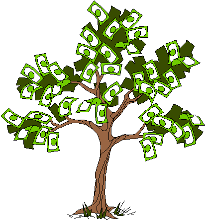 tree clipart money