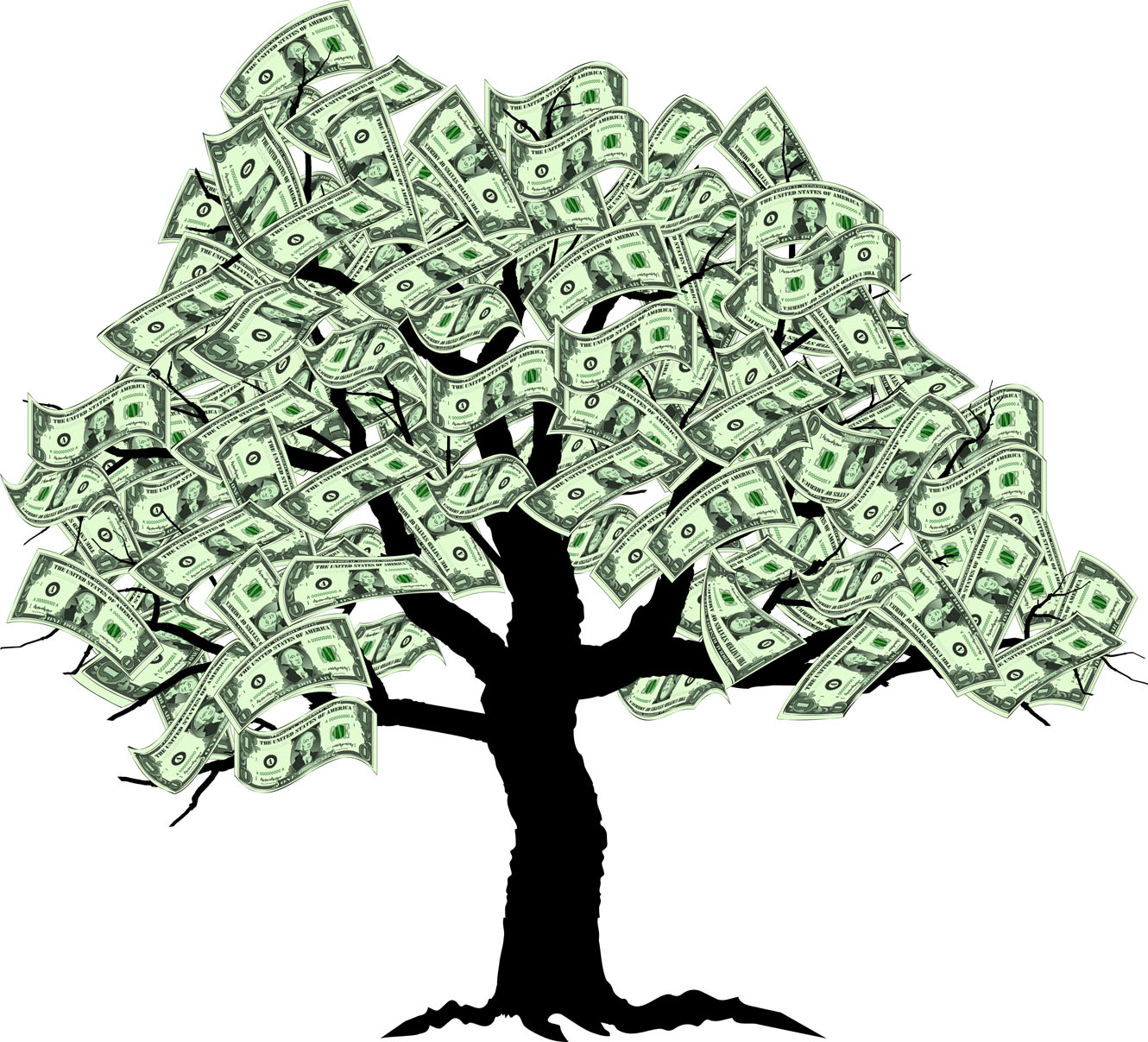 tree clipart money