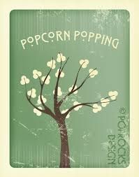 clipart tree popcorn