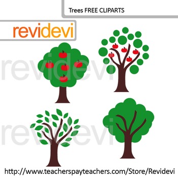 clipart trees teacher