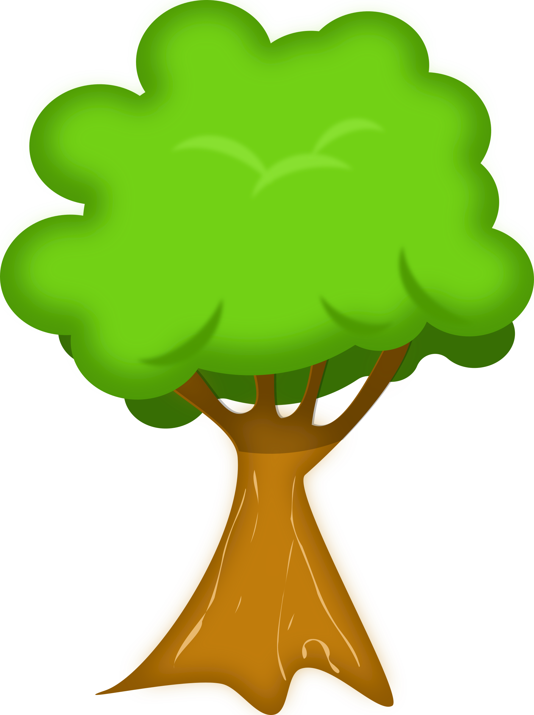 tree clipart cartoon