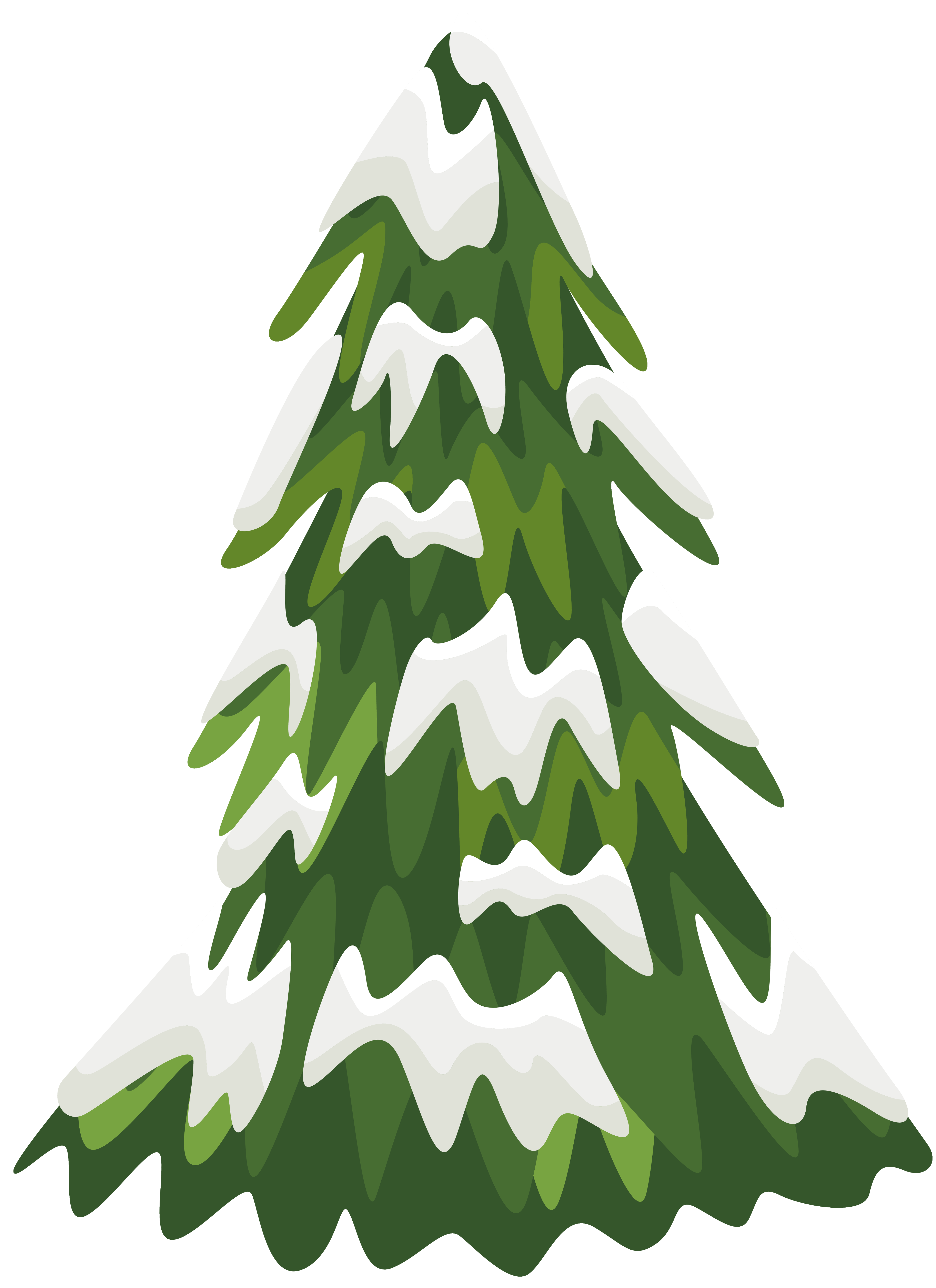 clipart trees bush