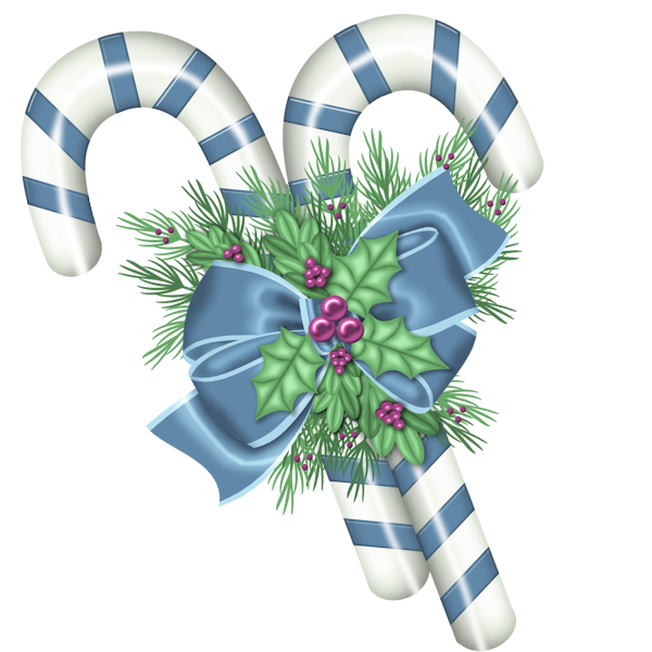 holly clipart candy cane