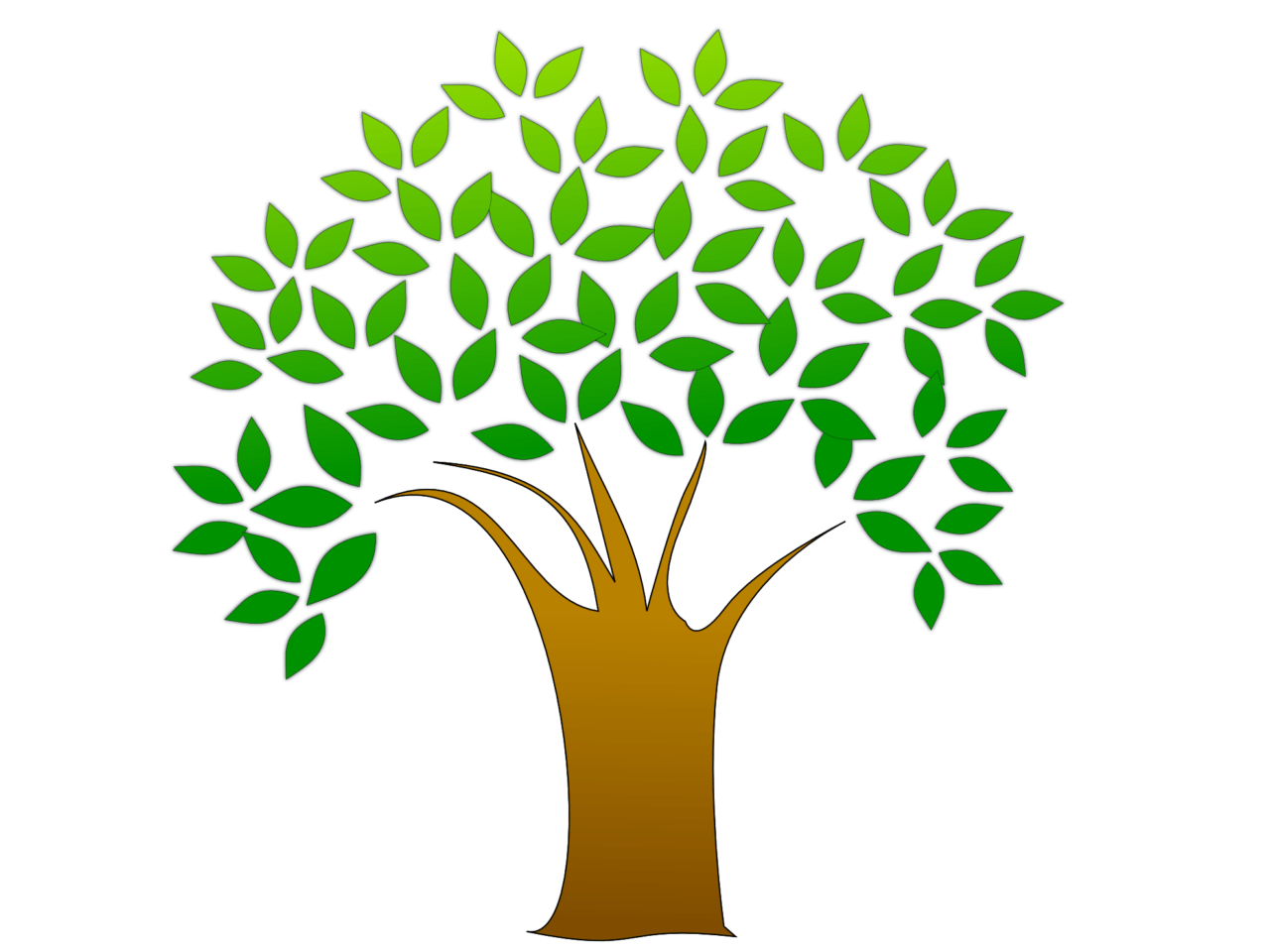 clipart trees cycle