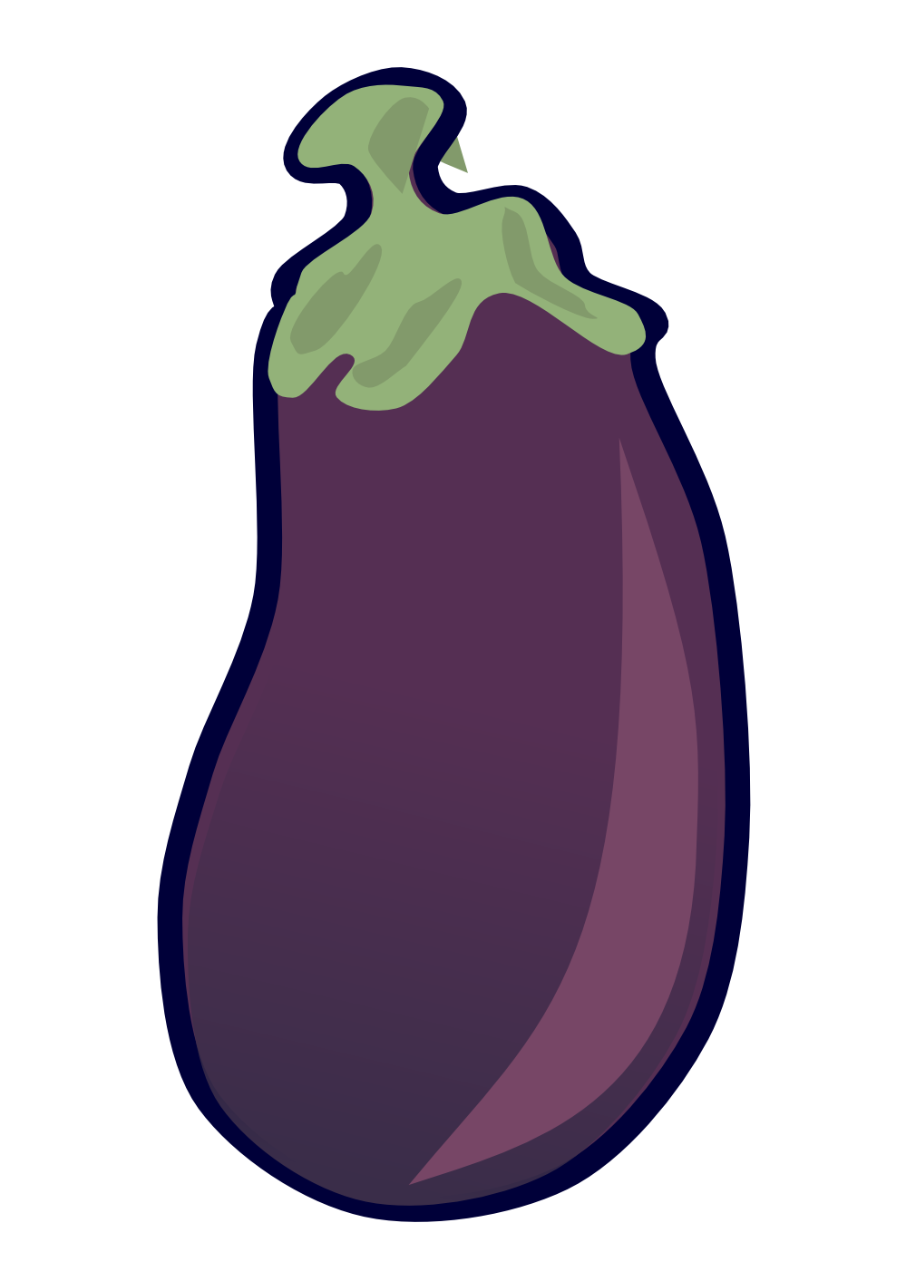 tree clipart eggplant