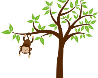 monkey clipart tree