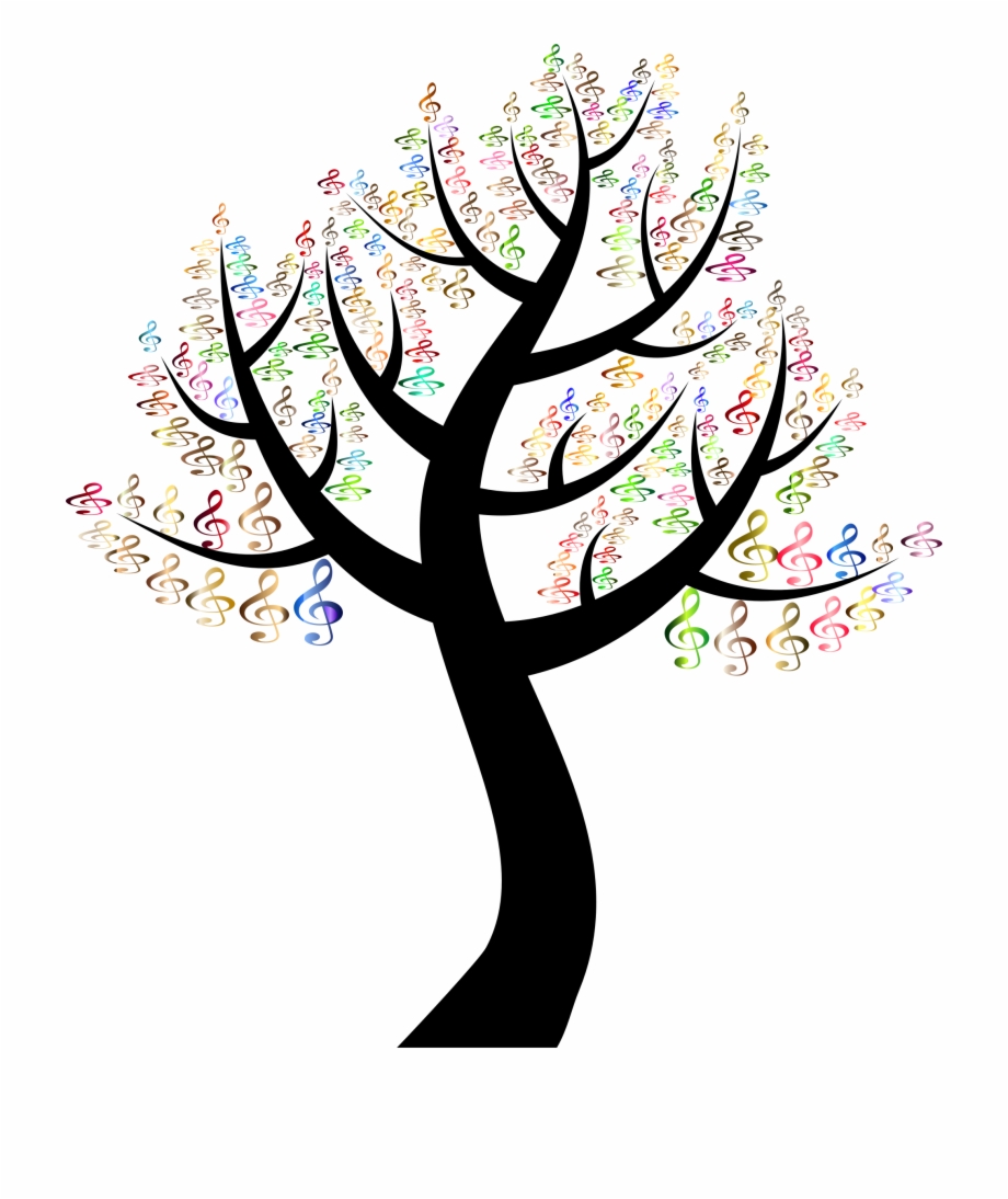 clipart trees music