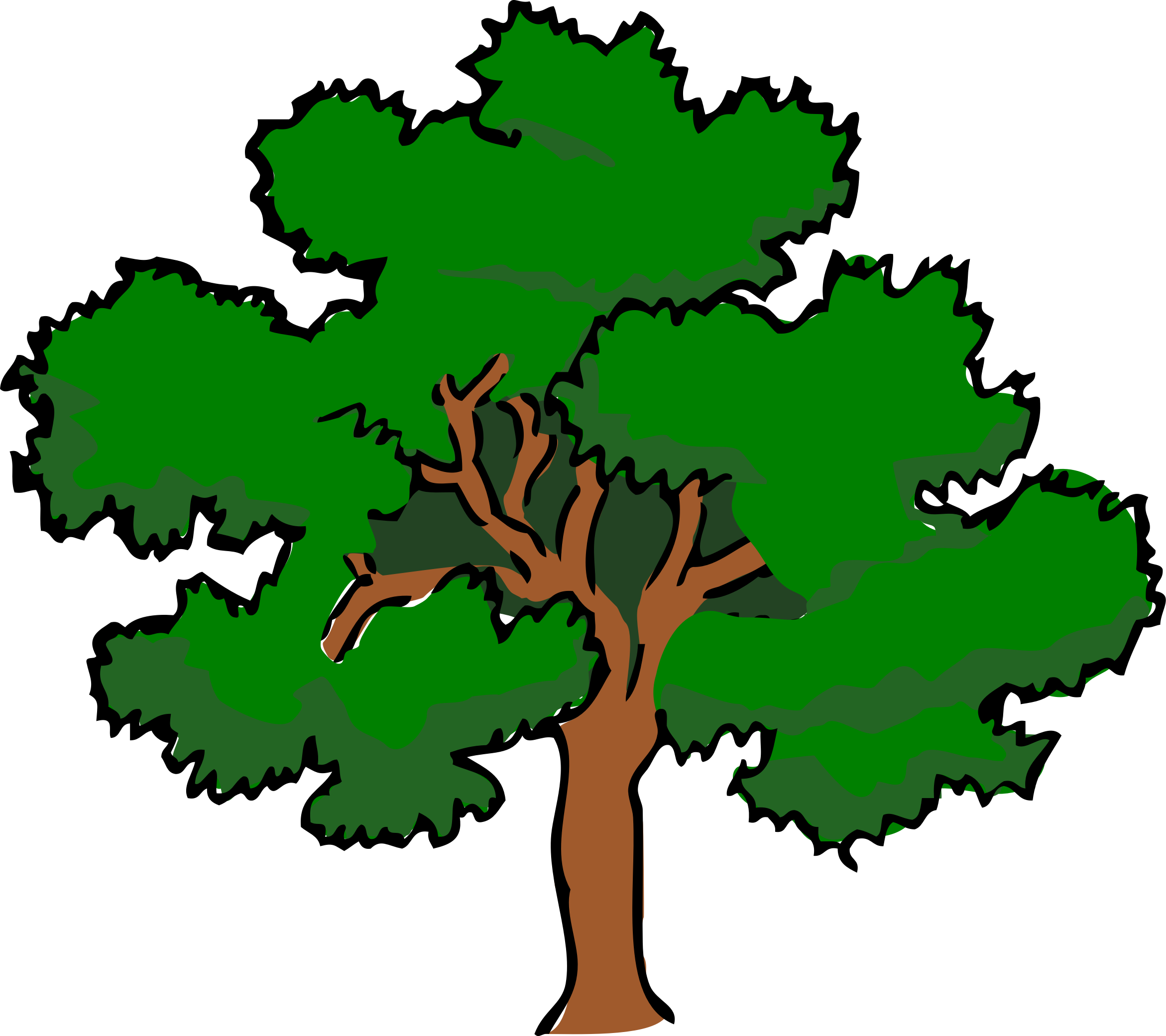 clouds clipart tree