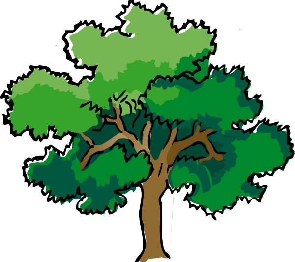clipart trees oak
