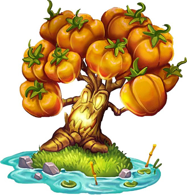 Clipart trees pumpkin. Image tree png dragon