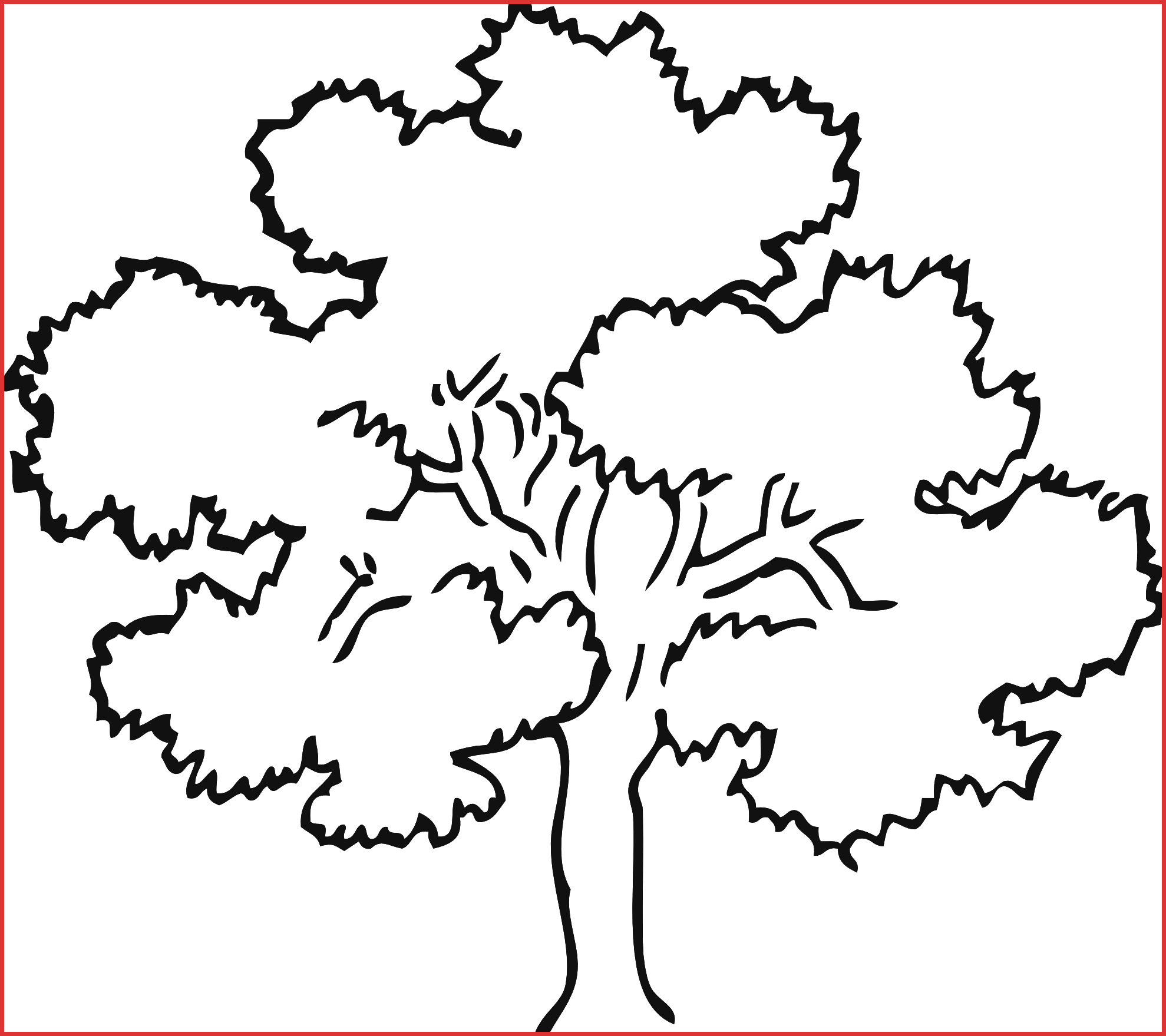 tree clipart line art