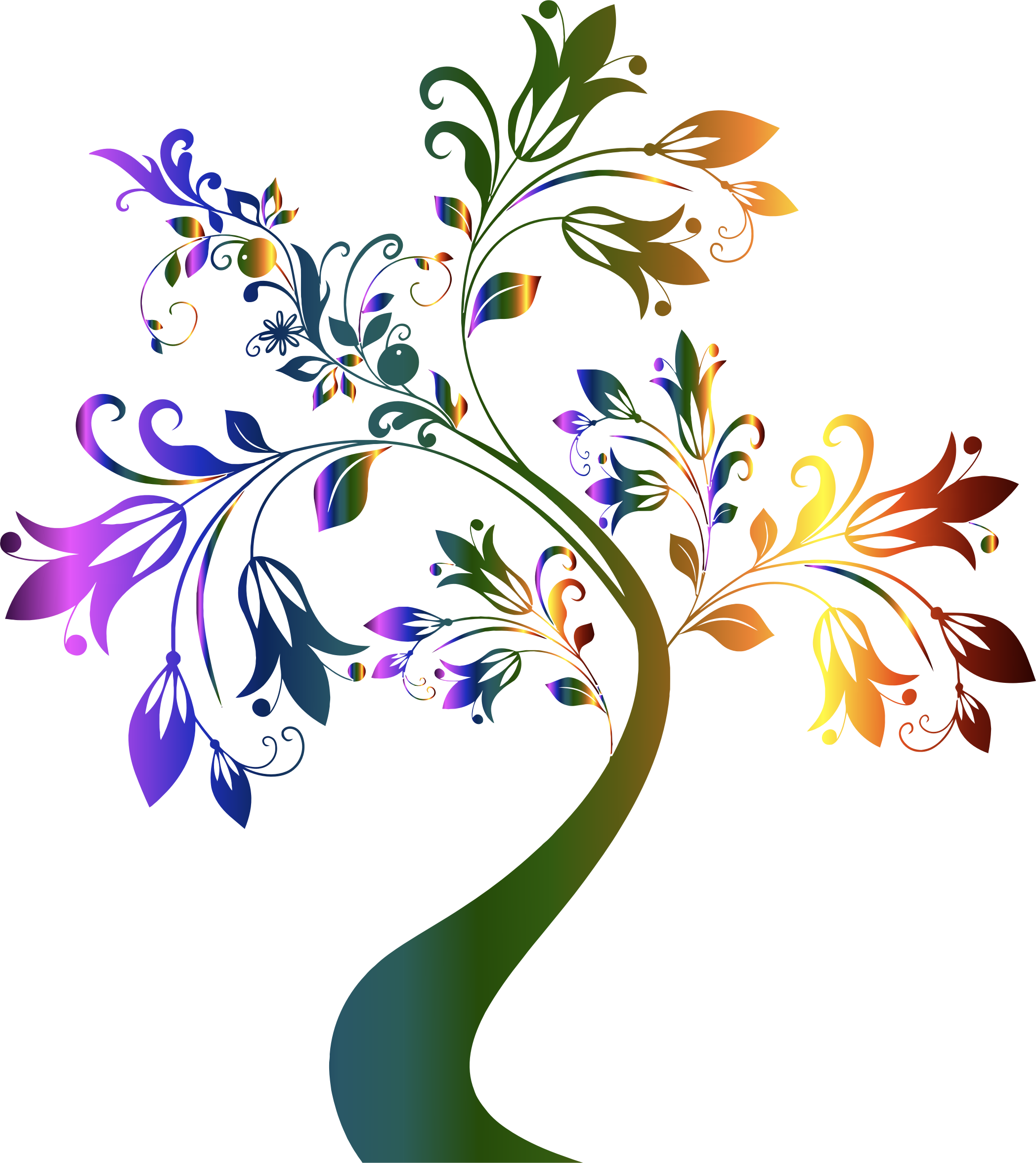 colors clipart tree