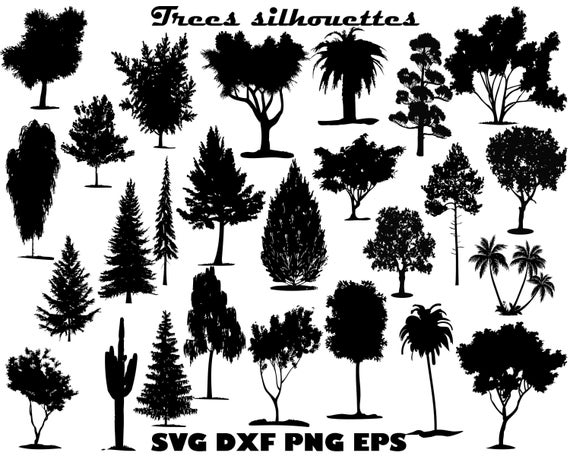 clipart trees vector