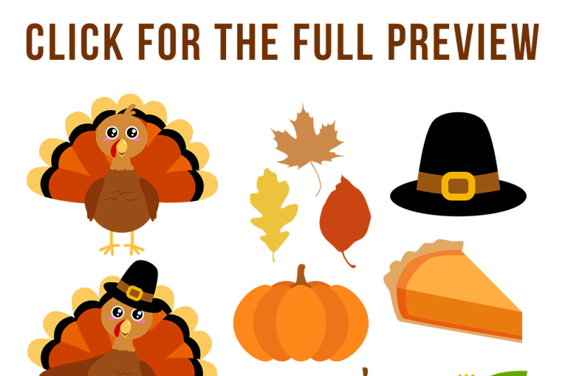 clipart turkey autumn