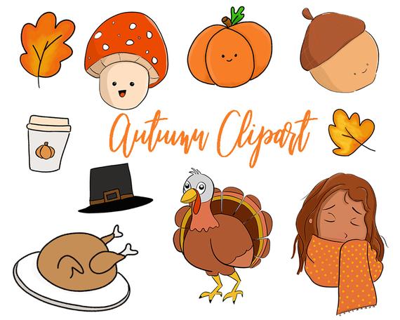 clipart turkey autumn