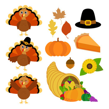 clipart turkey autumn