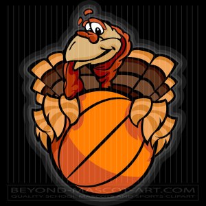 clipart turkey basketball