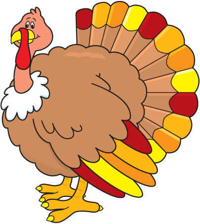 clipart turkey colored