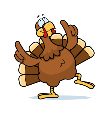 clipart turkey dancing