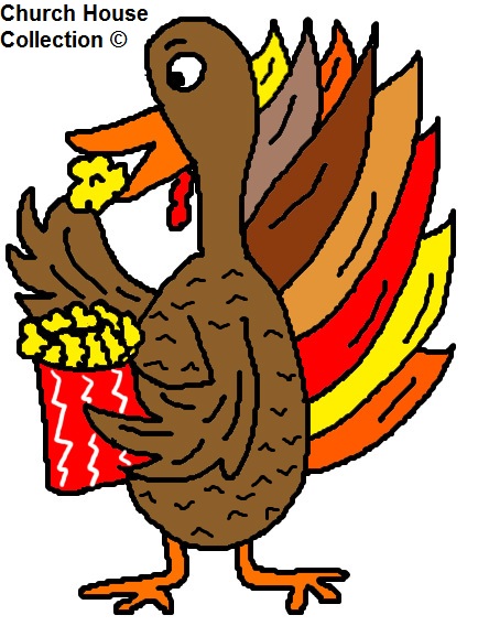 clipart turkey eating