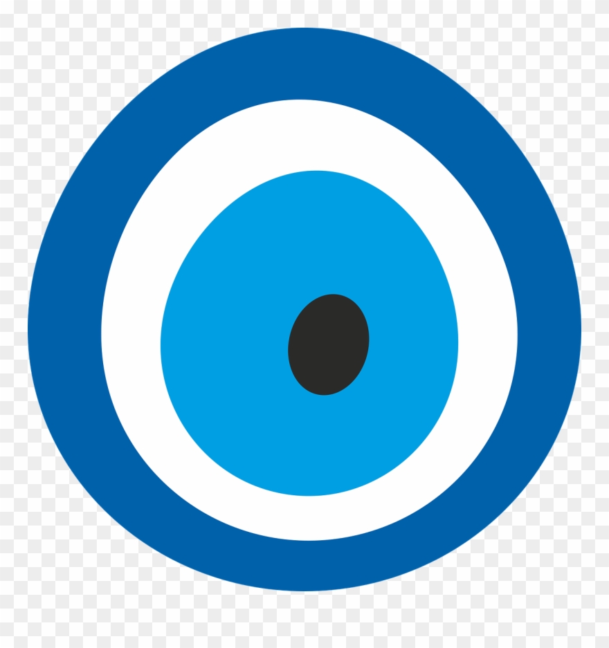 Clipart turkey eye. Nazar evil blue charm