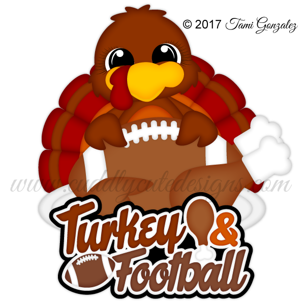 clipart turkey football