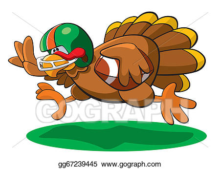 clipart turkey football