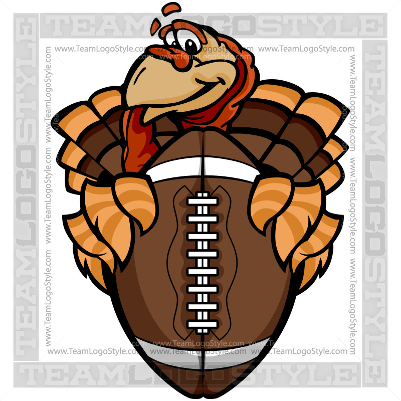 Thanksgiving vector . Clipart turkey football